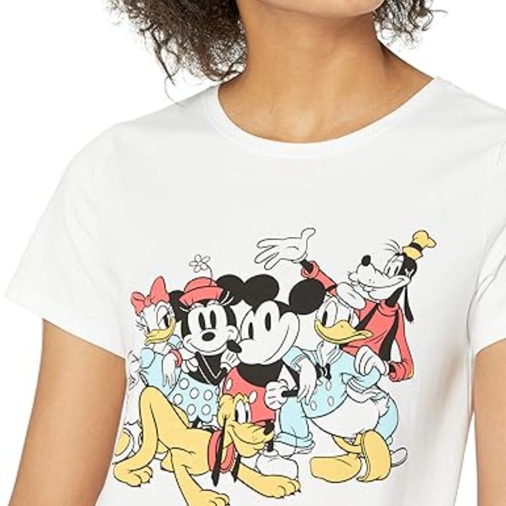 NWOT Amazon Essentials White Disney Short-Sleeve Crew-Neck T-Shirt (L)